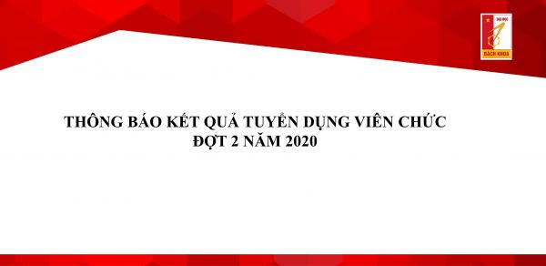 Kết quả tuyển dụng viên chức đợt 2 năm 2020