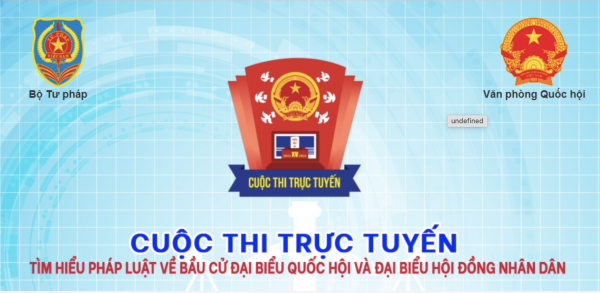 Cuộc thi trực tuyến “Tìm hiểu pháp luật về bầu cử đại biểu Quốc hội và đại biểu Hội đồng nhân dân”