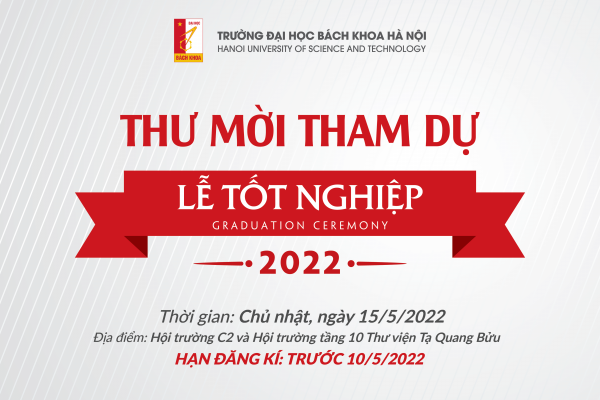 Thư mời tham dự Lễ Tốt nghiệp