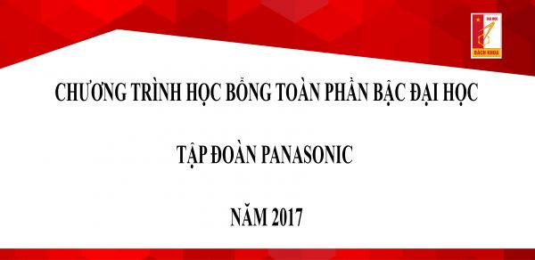 Chương trình học bổng toàn phần bậc đại học Panasonic năm 2017