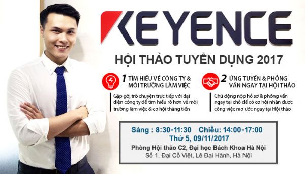 Cơ hội nghề nghiệp cho sinh viên năm cuối tất cả các ngành tại công ty Keyence