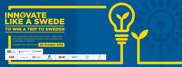 Cuộc thi Sáng tạo như người Thụy Điển (Innovate Like a Swede) 2018