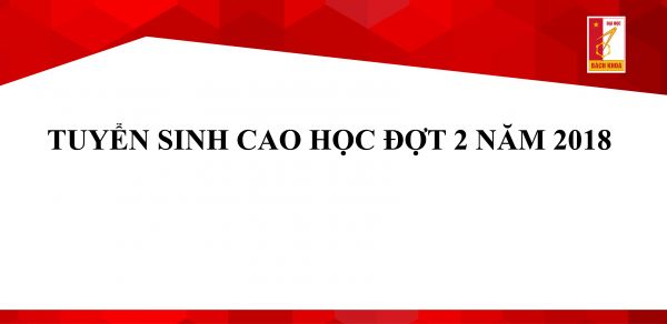 Thông báo tuyển sinh cao học năm 2018