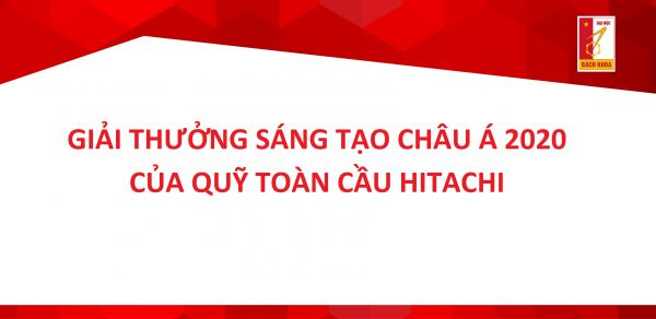 Giải thưởng Sáng tạo Châu Á 2020 của Quỹ Toàn cầu Hitachi