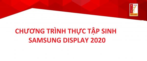 Chương trình Thực tập sinh SAMSUNG DISPLAY 2020