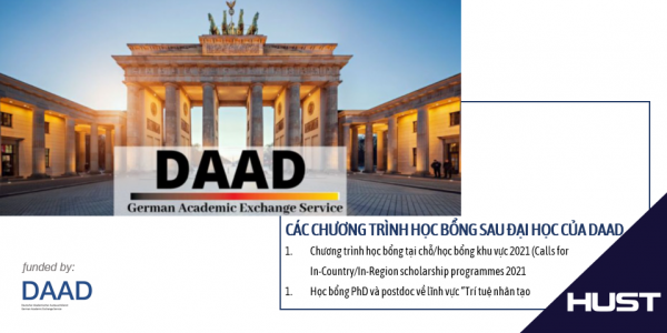 Các Chương trình Học bổng sau đại học của DAAD